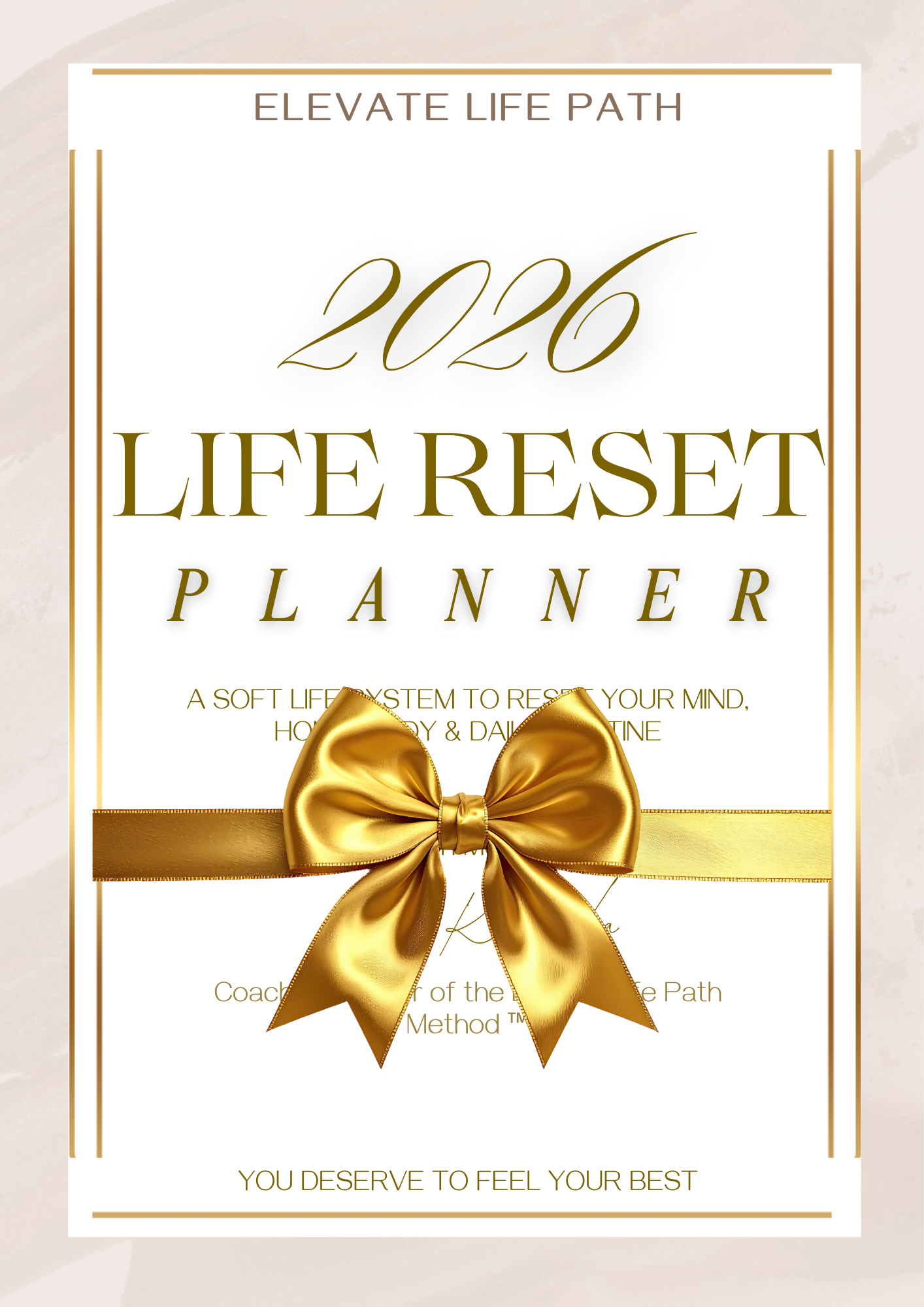 2026 Life Reset Planner