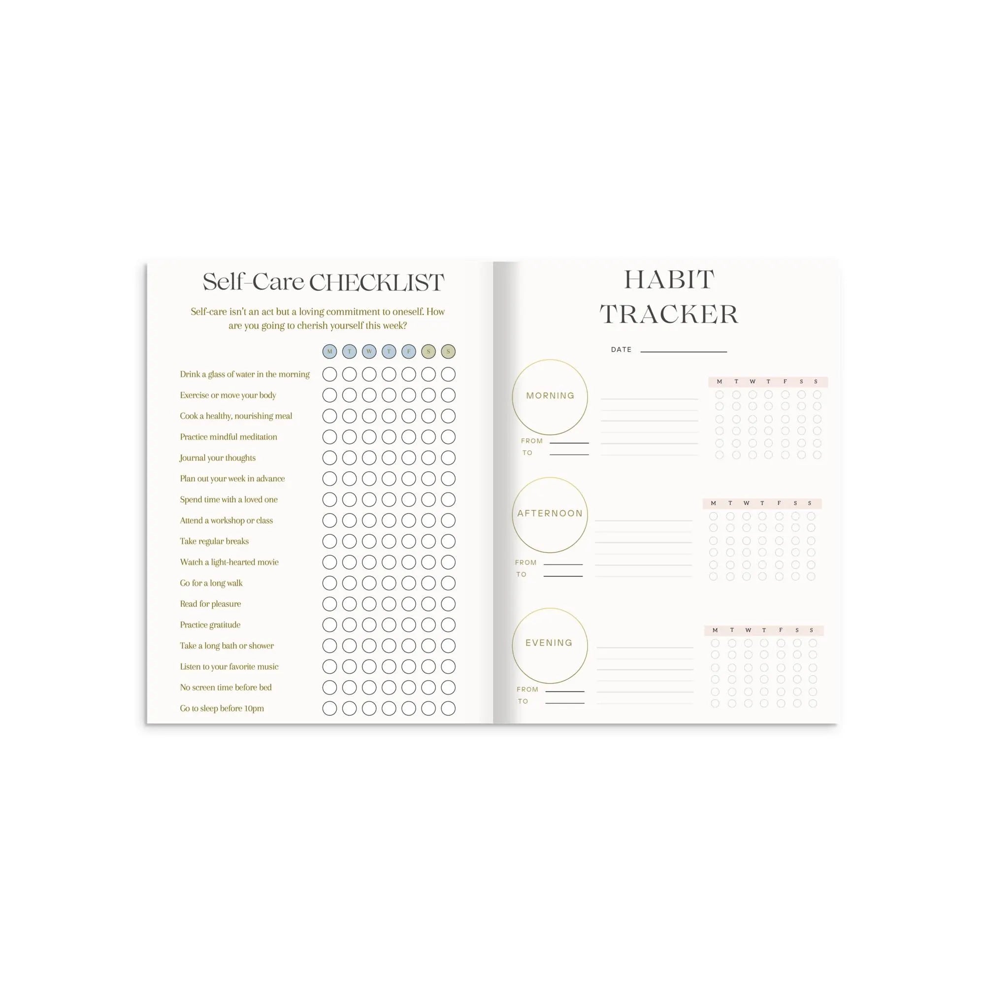 30-Day Soft Life Self-Care Reset Planner